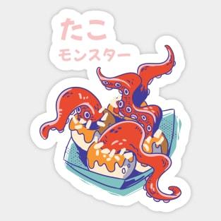 monster takoyaki Sticker